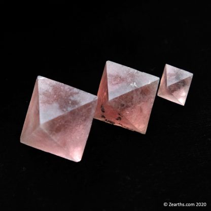 Pink Fluorite Octahedrons from Huanggang Mine