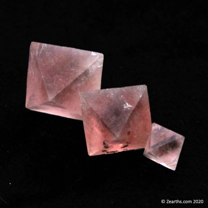 Pink Fluorite Octahedrons from Huanggang Mine