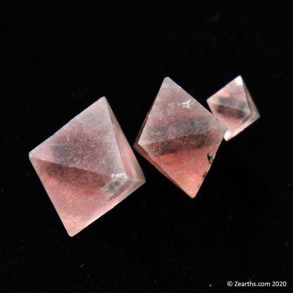 Pink Fluorite Octahedrons from Huanggang Mine