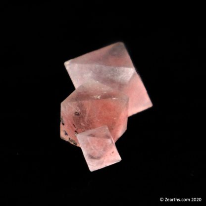 Pink Fluorite Octahedrons from Huanggang Mine