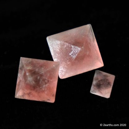 Pink Fluorite Octahedrons from Huanggang Mine