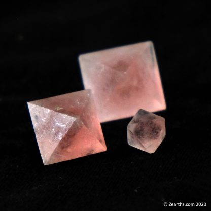 Pink Fluorite Octahedrons from Huanggang Mine