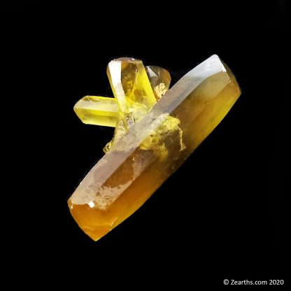 Golden Barite from Chongqing