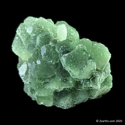 Quartz Covering Green Fluorite from Xiefang Mine