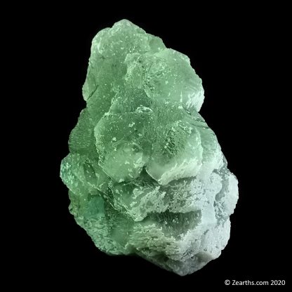 Quartz Covering Green Fluorite from Xiefang Mine