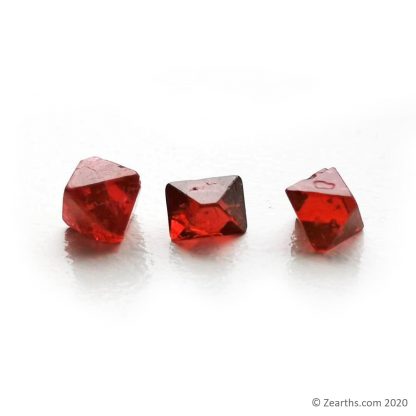 Jedi Spinels Pigeon's Blood Red Octahedron Crystals from Mansin, Mogok, Myanmar