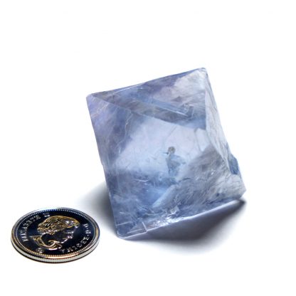 Water-Clear Blue Fluorite Octahedron from Cave-in-Rock, Illinois, USA