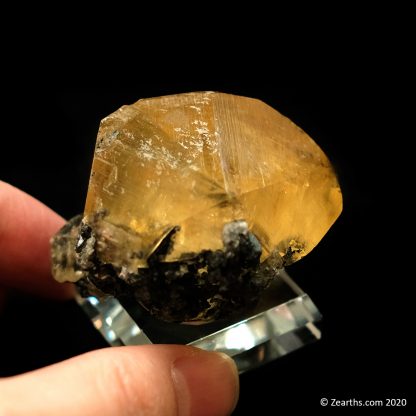 Golden Calcite Twin from Nandan