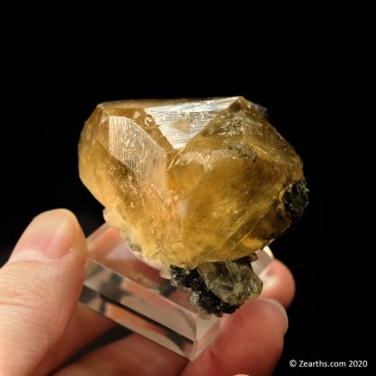 Golden Calcite Twin from Nandan