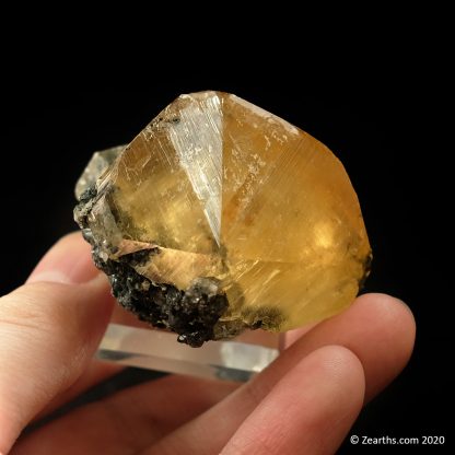 Golden Calcite Twin from Nandan