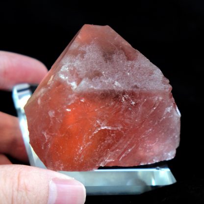 Gem Pink Red Fluorite from Huanggang Mine, China