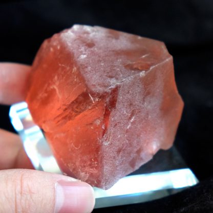 Gem Pink Red Fluorite from Huanggang Mine, China
