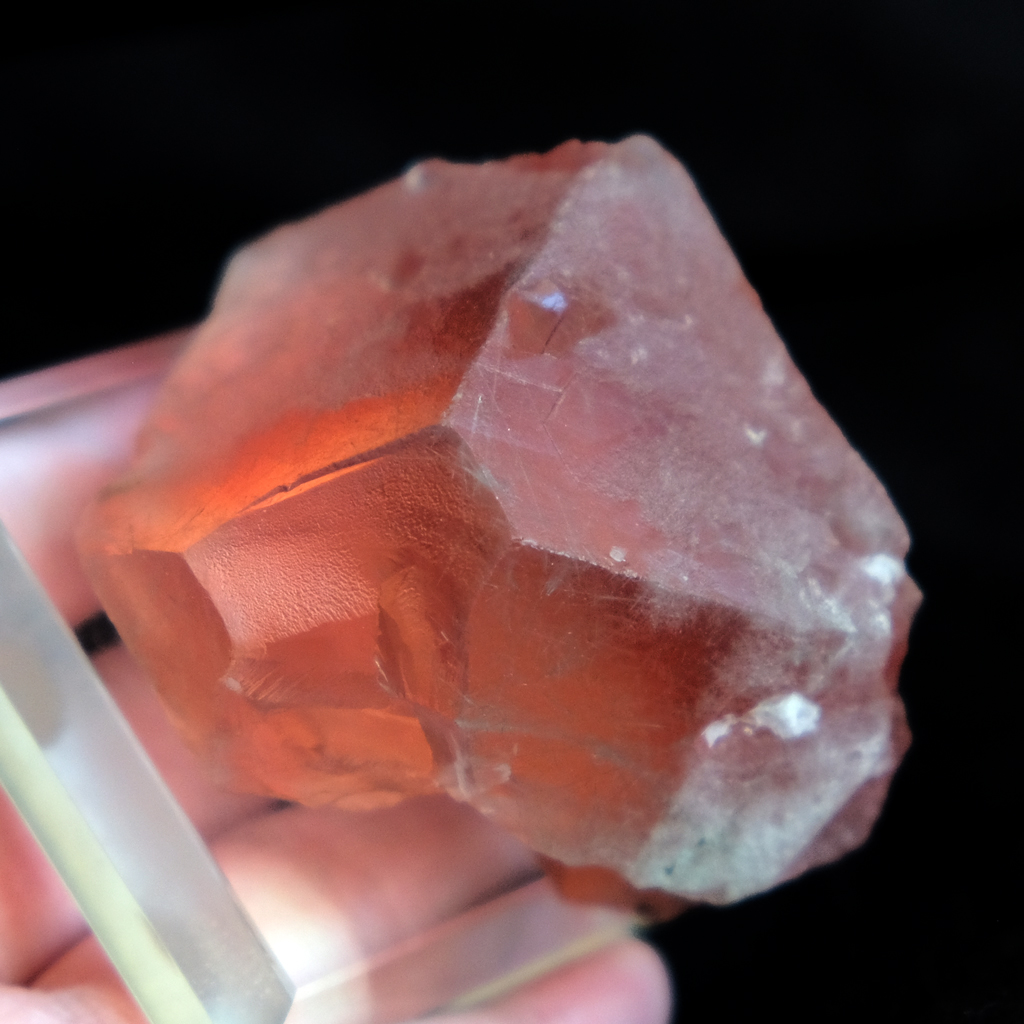 PINK FLOURITE MINERAL CRYSTAL 
