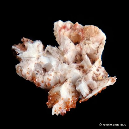 Vanadinite on Baryte from Morocco