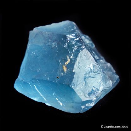 Irradiated Cleaved Blue Fluorite from Hunan, China