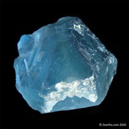 Irradiated Cleaved Blue Fluorite from Hunan, China