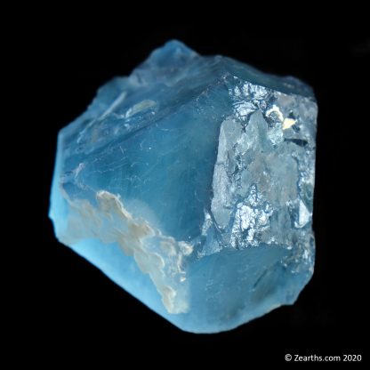 Irradiated Cleaved Blue Fluorite from Hunan, China