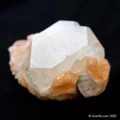 Large Apophyllite Crystal on Stilbite from Pune, India