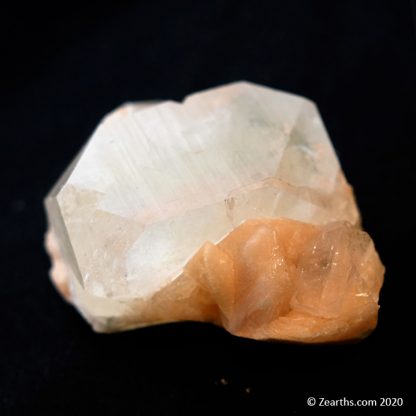 Large Apophyllite Crystal on Stilbite from Pune, India