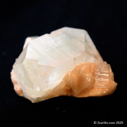 Large Apophyllite Crystal on Stilbite from Pune, India