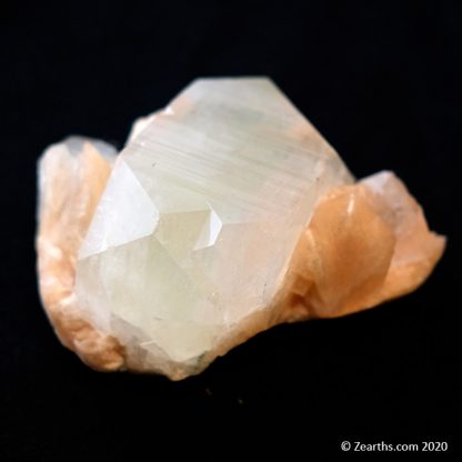 Large Apophyllite Crystal on Stilbite from Pune, India