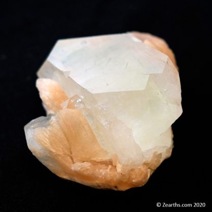 Large Apophyllite Crystal on Stilbite from Pune, India