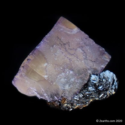 Purple Fluorite on Sphalerite from Elmwood Mine, Tennessee