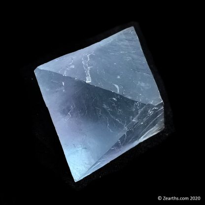 Large Cleaved Blue Fluorite Octahedron from Cave-in-Rock, Illinois