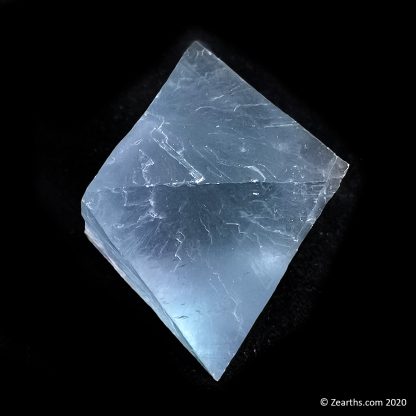 Large Cleaved Blue Fluorite Octahedron from Cave-in-Rock, Illinois