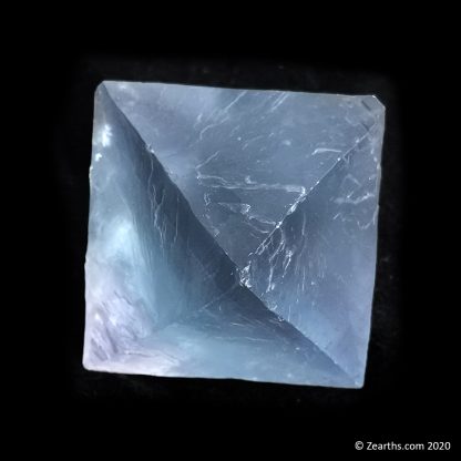 Large Cleaved Blue Fluorite Octahedron from Cave-in-Rock, Illinois