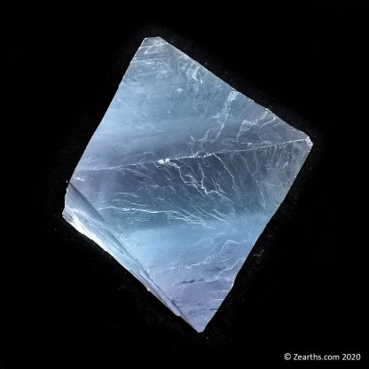 Large Cleaved Blue Fluorite Octahedron from Cave-in-Rock, Illinois