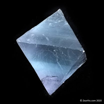 Large Cleaved Blue Fluorite Octahedron from Cave-in-Rock, Illinois