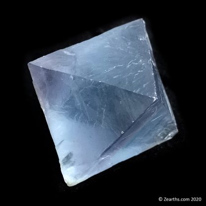 Large Cleaved Blue Fluorite Octahedron from Cave-in-Rock, Illinois