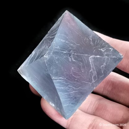 Large Cleaved Blue Fluorite Octahedron from Cave-in-Rock, Illinois