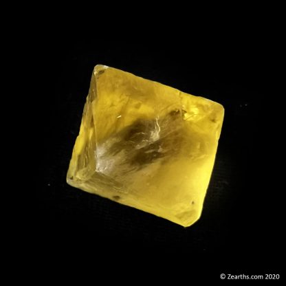 Gem Golden Yellow Fluorite Octahedron from Cave-in-Rock, Illinois