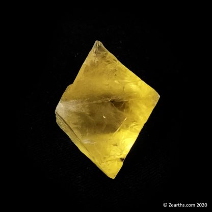 Gem Golden Yellow Fluorite Octahedron from Cave-in-Rock, Illinois