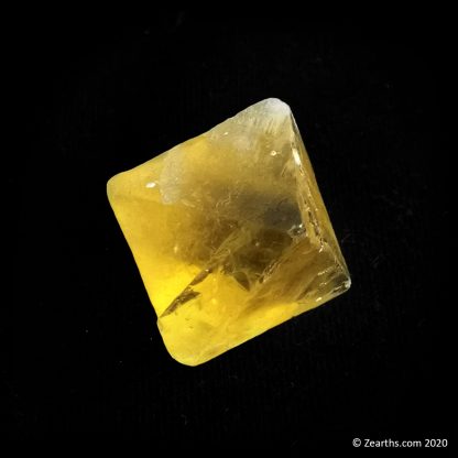 Gem Golden Yellow Fluorite Octahedron from Cave-in-Rock, Illinois