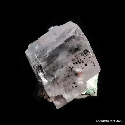 Clear Calcite with Mottramite from Tsuemb, Namibia