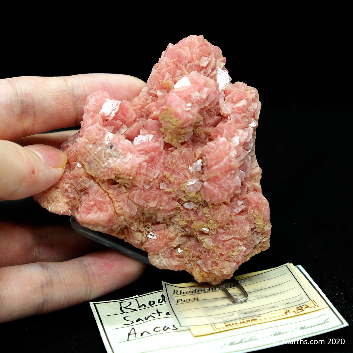 DSCF3794 Rhodochrosite Crystals from Santa Rita Mine, Peru