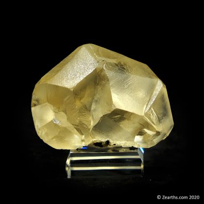 Yellow Calcite Twin from Sokolovskoe Mine, Rudny, Kazakhstan