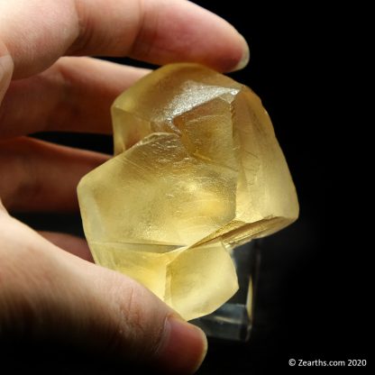 Yellow Calcite Twin from Sokolovskoe Mine, Rudny, Kazakhstan