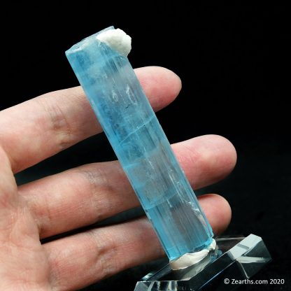 Aquamarine Crystal with Albite from Shigar, Skardu, Pakistan