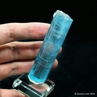 Aquamarine Crystal with Albite from Shigar, Skardu, Pakistan