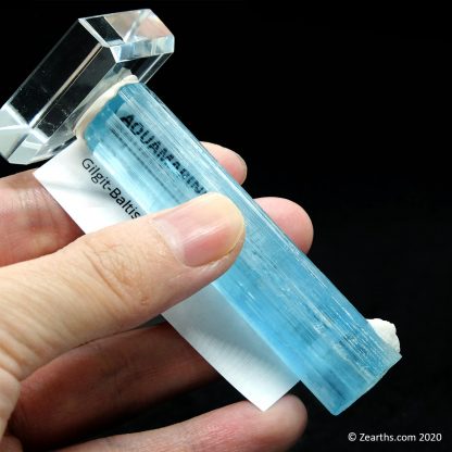 Aquamarine Crystal with Albite from Shigar, Skardu, Pakistan