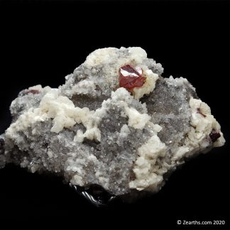 Cinnabar Twin on Dolomite from Tongren Mine, Guizhou, China