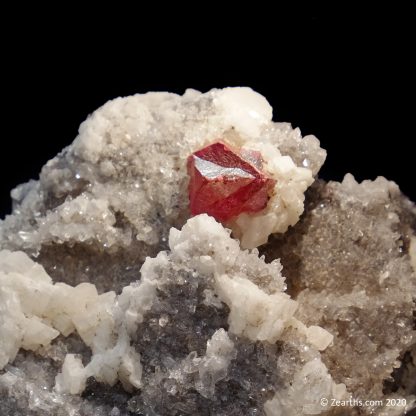 Cinnabar Twin on Dolomite from Tongren Mine, Guizhou, China
