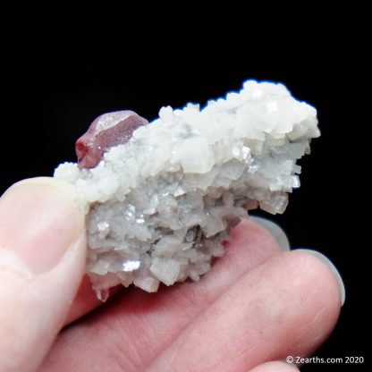 Etched Cinnabar Crystal on Dolomite from Chatian, Xiangxi, Hunan, China