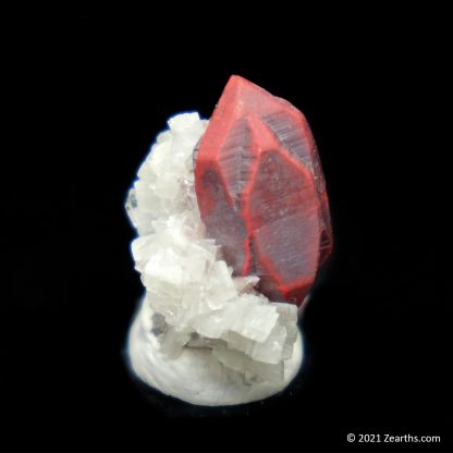 Cinnabar Twin on Dolomite from Yanwuping Mine, Tongren, Guizhou, China