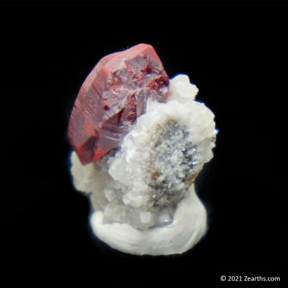 Cinnabar Twin on Dolomite from Yanwuping Mine, Tongren, Guizhou, China