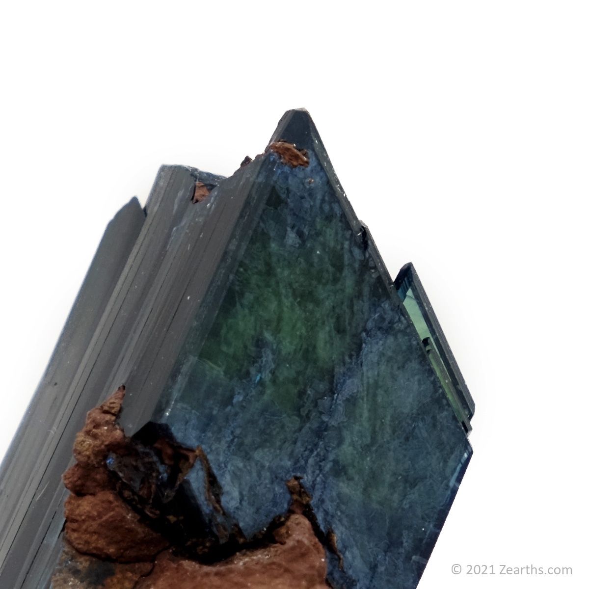 DSCF5360 Well-terminated Vivianite Crystal from Tomokoni Mine, Bolivia